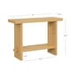preview thumbnail 12 of 33, Nathan James Virgo Farmhouse 2-Tier Console Table in Wire-Brushed Wood Finish