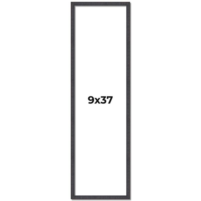 9x37 Frame Brown Solid Wood Picture Frame - Complete Modern Photo