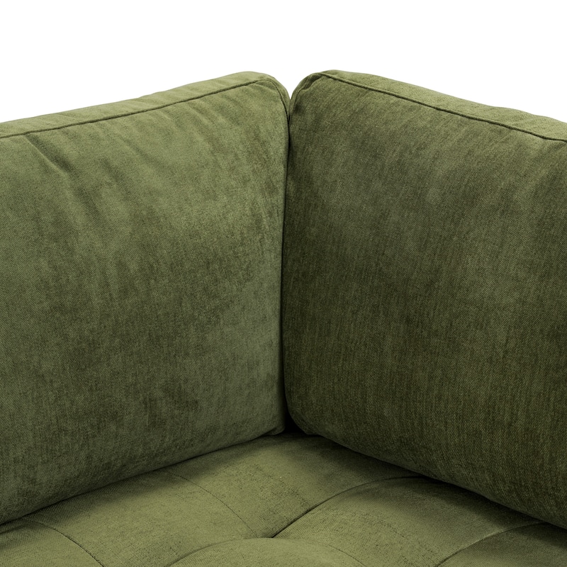 Poly & Bark Napa Fabric 98" Corner Sectional Sofa