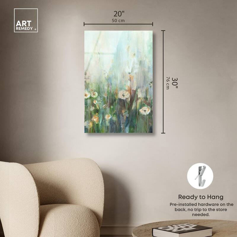 Harmony Green II Acrylic by Art Remedy, Ready to Hang