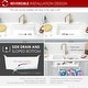preview thumbnail 10 of 16, STYLISH 28 inch Composite Granite Workstation Dual Mount Kitchen Sink - 28" x 18" x 9.5"