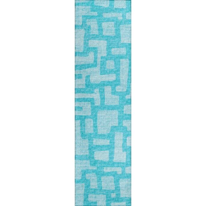 Indoor/ Outdoor Addison Yuma Modern Cobblestone Washable Area Rug
