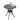Outdoor 31'' Round Cast Aluminum Bistro Table with Umbrella Hole
