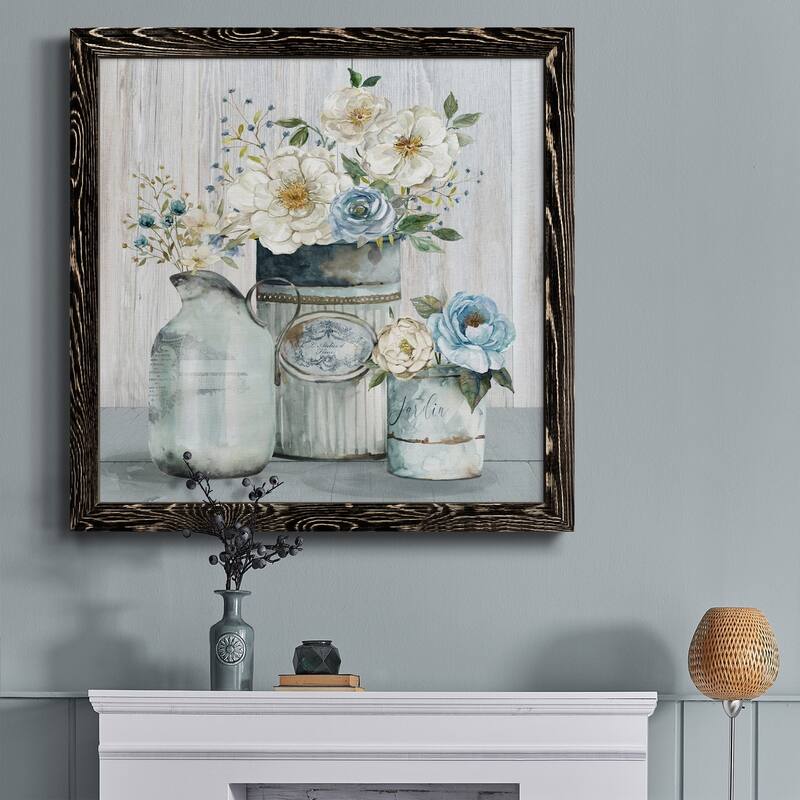 French Garden Flowers II-Premium Framed Canvas - Ready to Hang