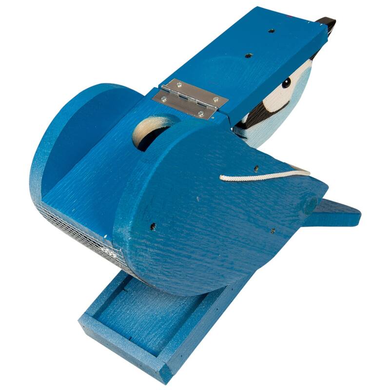 Pine Blue Jay Bird Shaped Feeder