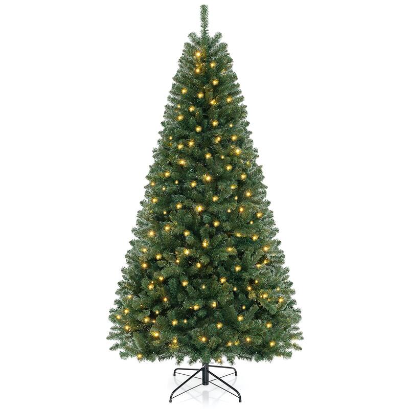 Gymax 6/7/8 FT Christmas Tree w/568/830/1182 PVC Branch Tips - See Details