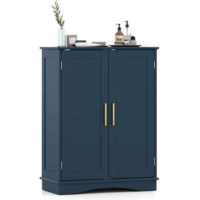 Costway Floor Storage Cabinet Modern Storage Organizer with Adjustable - See Details