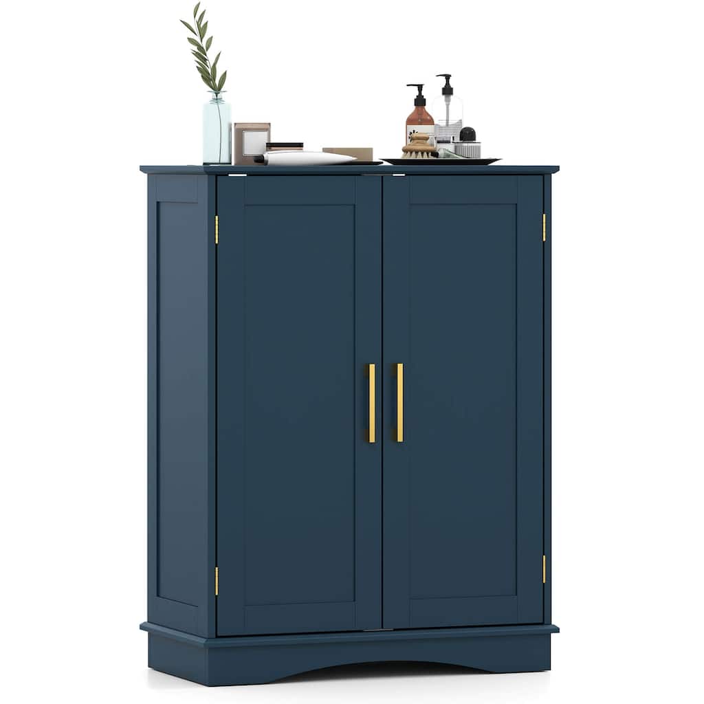 Costway Floor Storage Cabinet Modern Storage Organizer with Adjustable - See Details