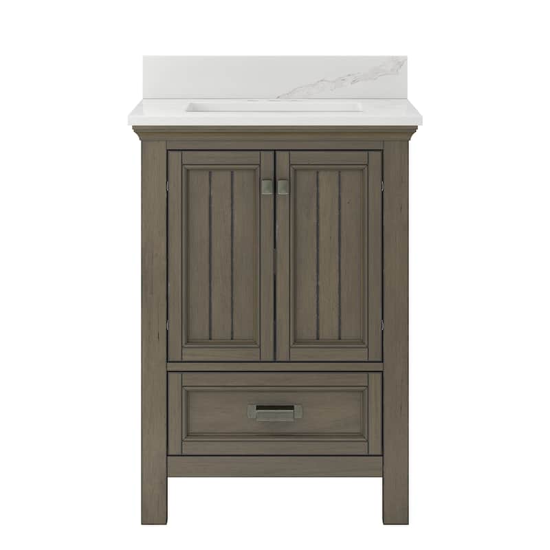 CRAFT + MAIN BAVT2522D-QCB Brantley 24" Free Standing Single Basin - Distressed Grey