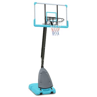 10ft Basketball Hoop 44 Inch Backboard Portable Basketball Goal System