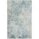 Nourison Astra Machine Washable Abstract Area Rug - 2' 2" x 4' - Blue/Ivory - Rectangle