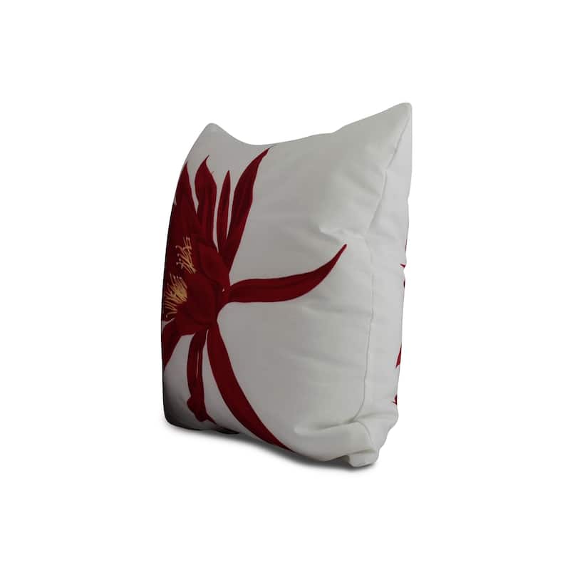 20 x 20 Inch Hojaver Floral Print Pillow