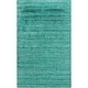 preview thumbnail 36 of 57, Hand-woven Dan Solid Viscose Area Rug Green - 3'6" x 5'6" - Rectangle