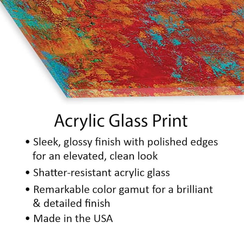 Spark Of Connection Print On Acrylic Glass by Alicia Dunn