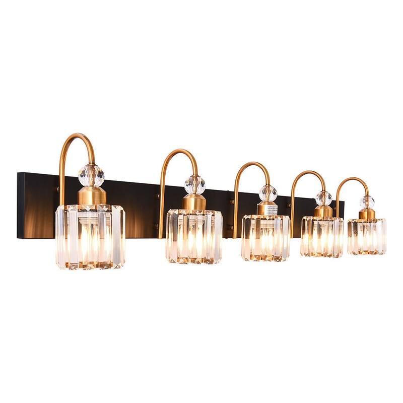 Dimmable Vanity Light With Crystal Accent