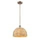 Option Brushed Brass / Natural Rattan