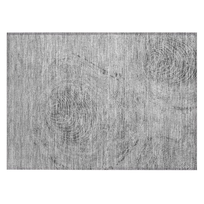 Machine Washable Indoor/ Outdoor Chantille Modern Tree Rug