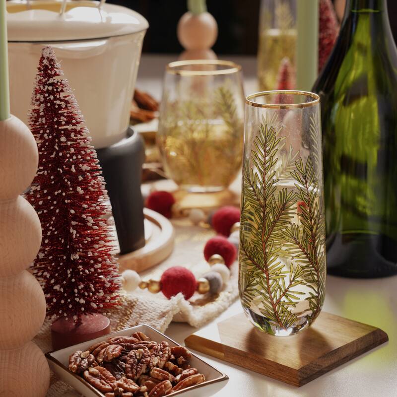 Woodland Stemless Champagne Flute Set Bed Bath & Beyond 38057123