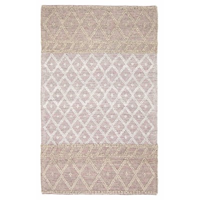 ECARPETGALLERY Braid weave Sienna Grey Wool Rug - 5'10 x 8'0