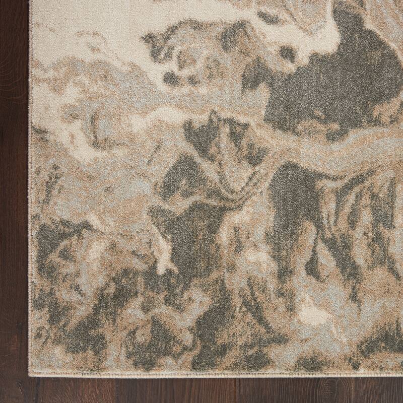 Inspire Me Home Decor Neutral Modern Abstract Area Rug