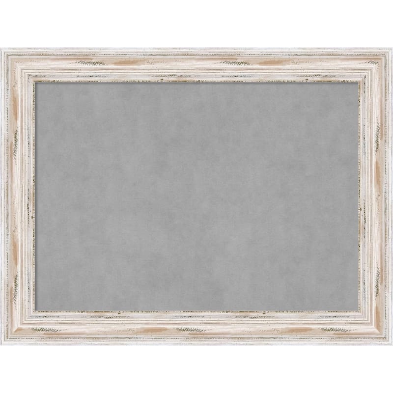 Magnetic Board, Alexandria White Wash - large - 33 x 25-inch