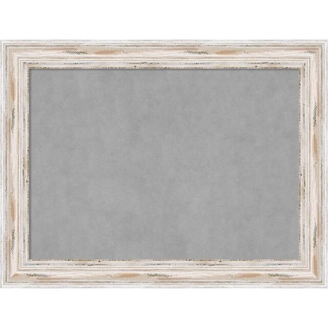 Magnetic Board, Alexandria White Wash - large - 33 x 25-inch