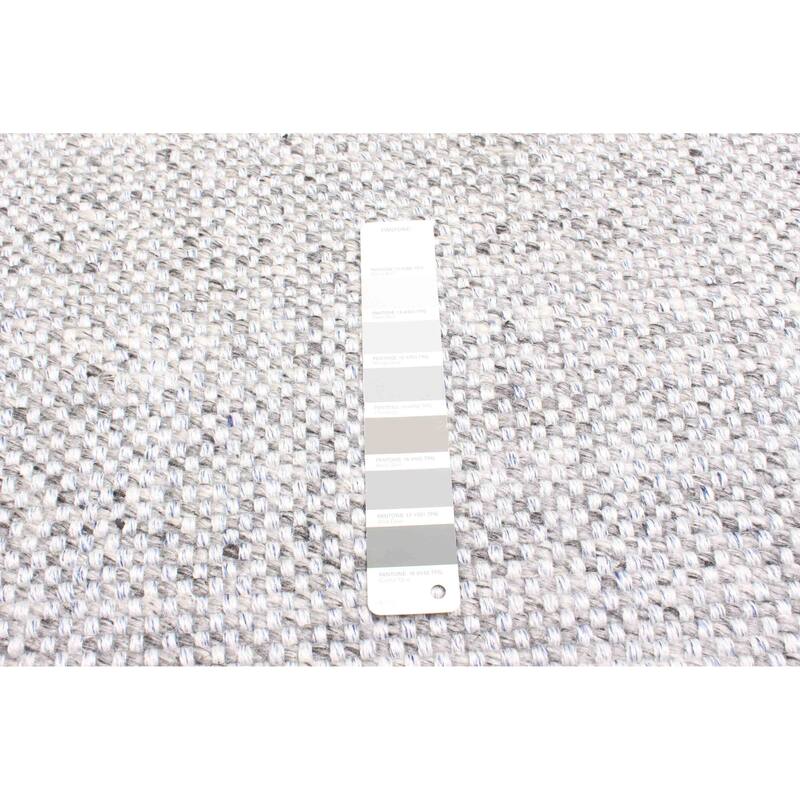 ECARPETGALLERY Braid weave Sienna Grey Wool Rug - 5'3 x 7'5