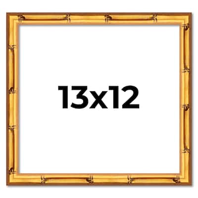 13x12 Frame Gold Bamboo Picture Frame - Complete Modern Photo Frame