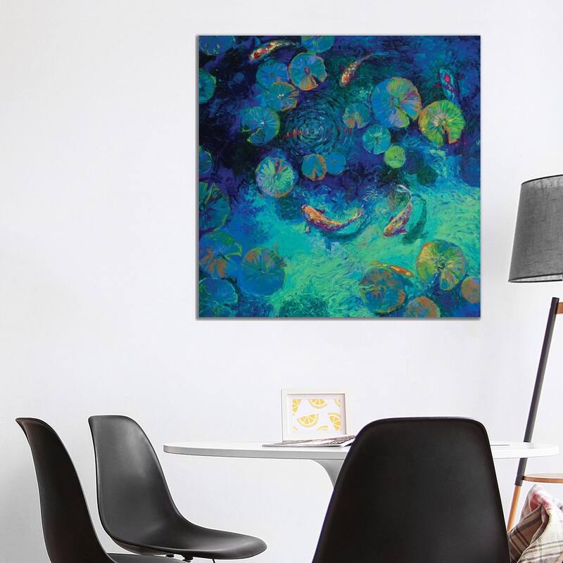 iCanvas "Taiwanese Blue" by Iris Scott Canvas Print - 37x37x1.5