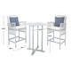 preview thumbnail 7 of 5, SAFAVIEH Outdoor Living Pate 3-piece Bar Bistro Set - 25"W x 26"D x 50"H