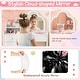 preview thumbnail 9 of 29, Costway Kids Vanity Table and Chair Set with Cloud-shaped Mirror Open - See Details