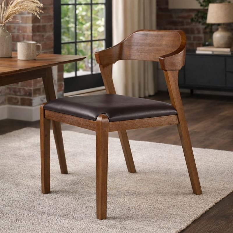 Rasmus Mid Century Wood Dining Chair - Single