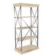 preview thumbnail 22 of 74, Brown Wood 3 Shelves Shelving Unit - 48 x 17 x 34