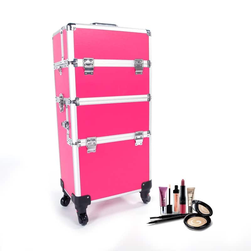3 in 1 Aluminum Cosmetic Makeup Case Tattoo Box - N/A