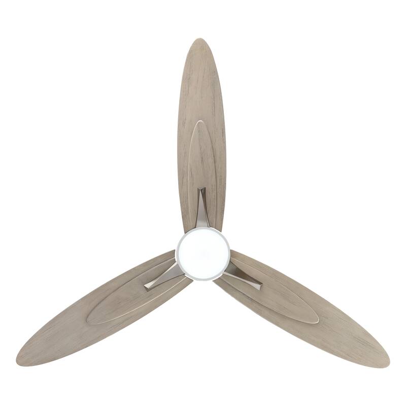 WINGBO 60-in 3-Blades Indoor Ceiling Fan with LED Light & Remote