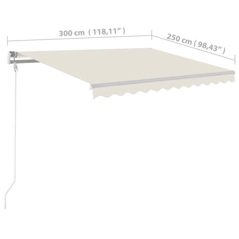 vidaXL Electric Awning Retractable Canopy Sunshade Shelter for Garden Porch
