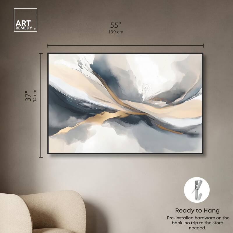 Dynamic Swirls II Canvas by Art Remedy