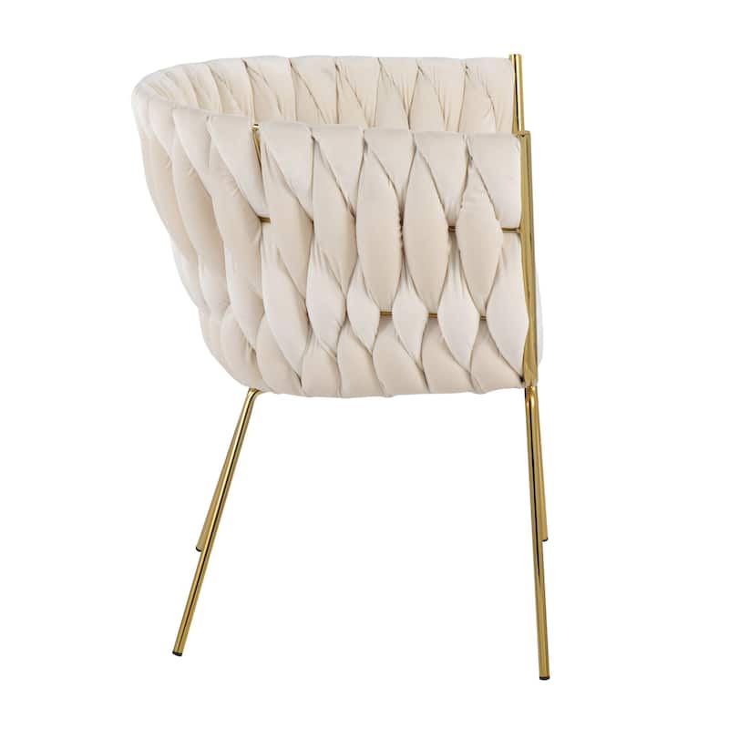Silver Orchid Braided Erika Chair