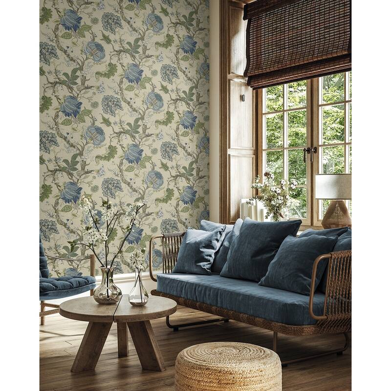 Harry & Grace Jacobean Trail Premium Matte Non-Woven Peel and Stick Wallpaper