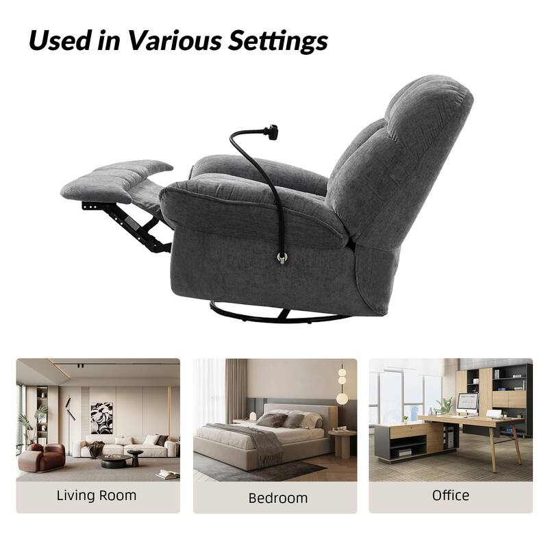 Alina Modern Manual Recliner with A Phone Holder by HULALA HOME