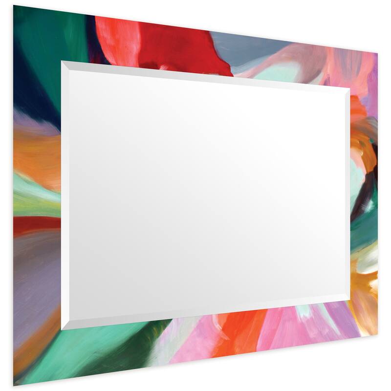 Abstract Rectangular Beveled Wall Mirror, Leaner,Large Mirror, Bathroom Mirror,Cheval Mirror,Ready to Hang