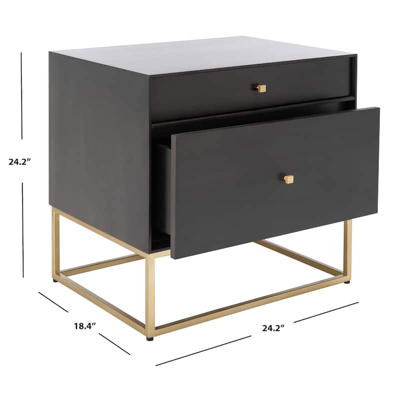 SAFAVIEH Couture Anghelina 2-Drawer Nightstand