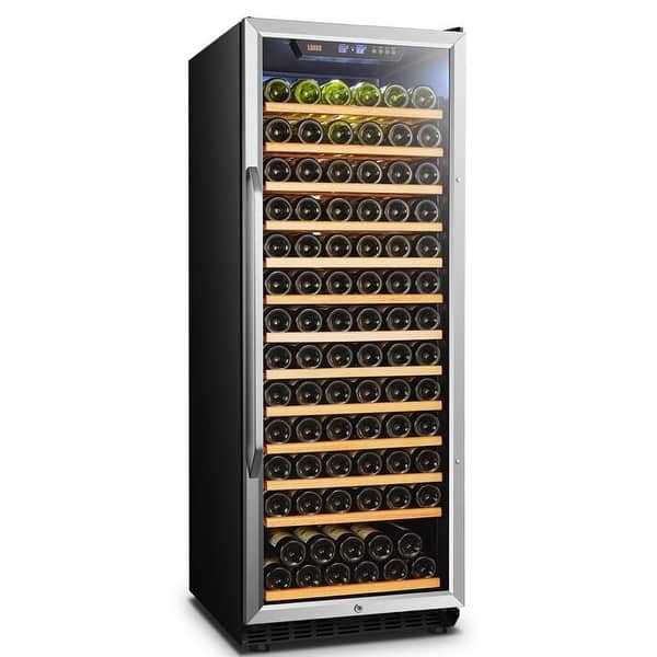 slide 2 of 20, Lanbo Single-zone Wine Fridge (149 Bottles) Black