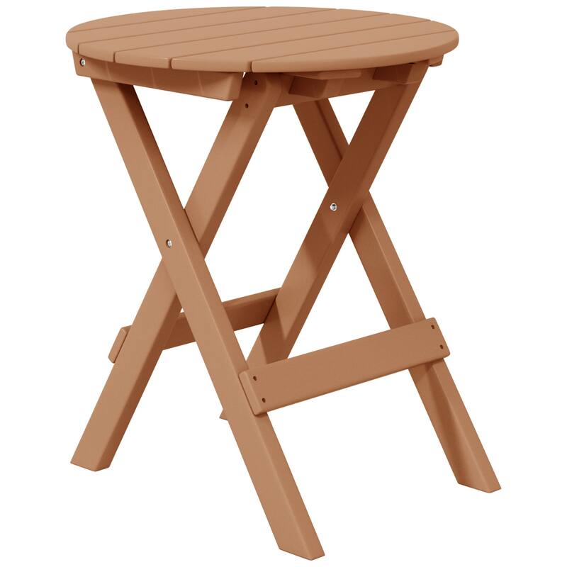 Laguna Patio Round Folding Dining Table - Teak