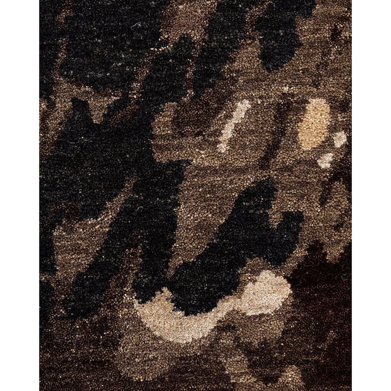 Ikat One-of-a-Kind Hand-Knotted Area Rug, Brown - 8' 1" x 10' 0"