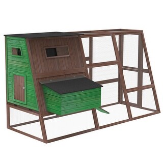 Shop Lovupet 72'' Deluxe Wooden Chicken Coop Backyard Nest ...