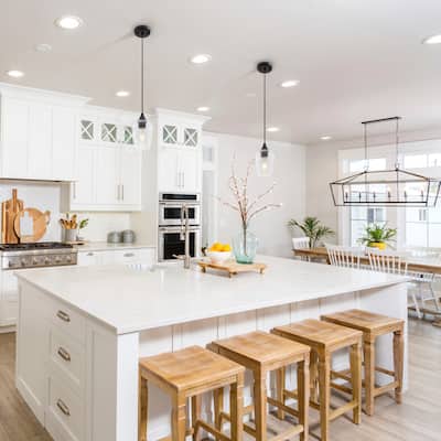 Modern Industrial Mini Pendant Lights with Adjustable Height, Set of 2