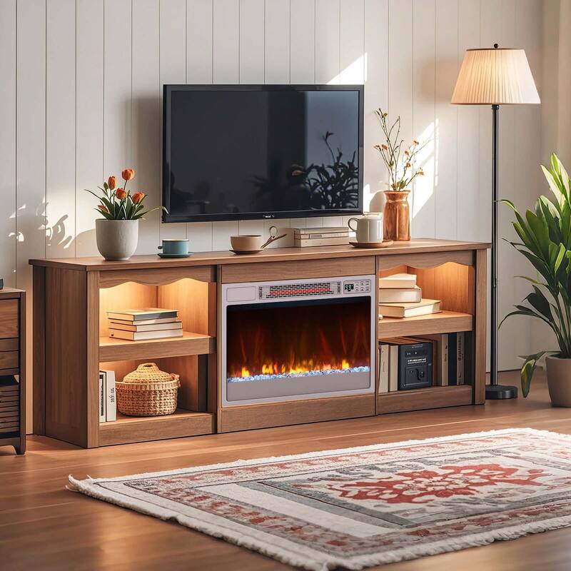 Costway 23-inch Infrared Quartz Electric Fireplace Insert with Remote - See Details