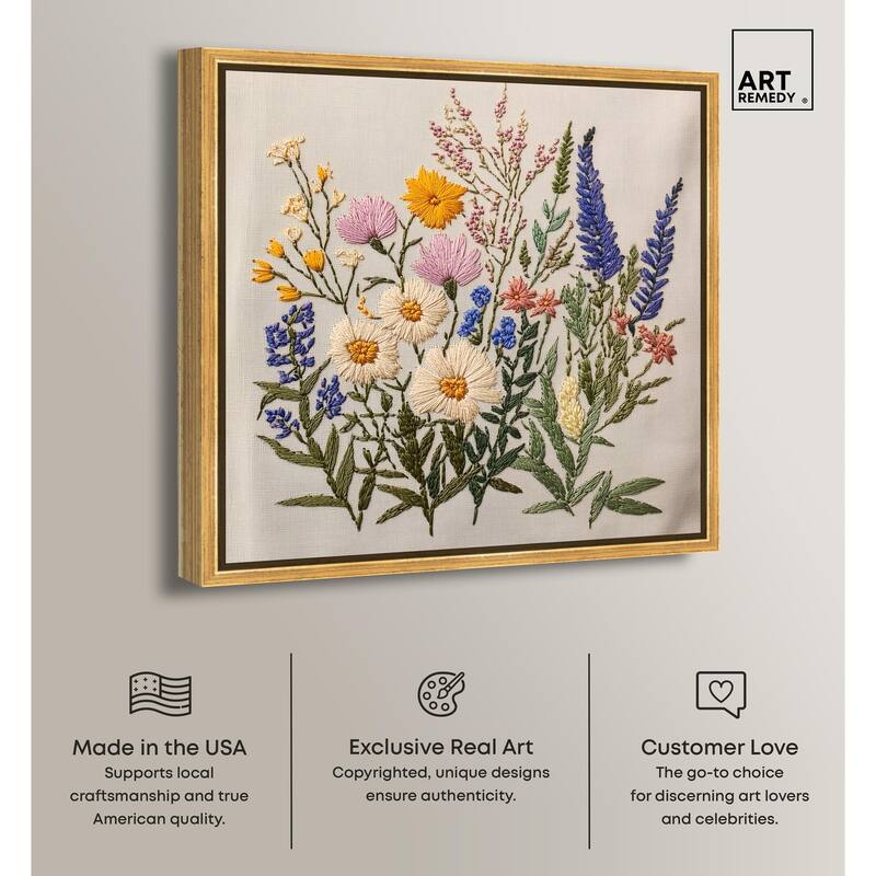 Needlepoint Prairie Posy Canvas by Art Remedy