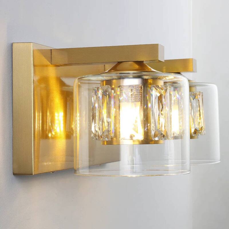 Kolt Gold Traditional 2-Light Bathroom Vanity Light